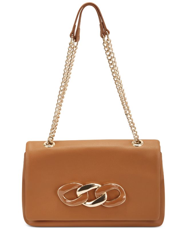 Photo 1 of INC Ajae Soft Chain Crossbody, Created for Macy's - Cathay Spice - Poised, polished, and always refined, this crossbody from INC International Concepts® is easy to love. Small sized bag; 11"W x 6.75"H x 3 1/2"D (width is measured across the bottom of hand