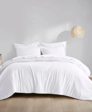 Photo 1 of Clean Spaces 7-Pc. King Comforter Set Bedding - Refresh any bedroom's look and feel with these Clean Spaces comforter sets, featuring over-sized comforters, matching shams and super-soft sheets in a soothing contemporary tones. Set includes: king comforte