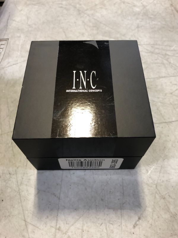 Photo 5 of INC International Concepts Men's Gunmetal-Tone Bracelet Watch 45mm Gift Set, Created for Macy's - Give him the gift of refined style with this quality watch and bracelet set from INC International Concepts®. - Movement: three-hand quartz - Case: round; 45