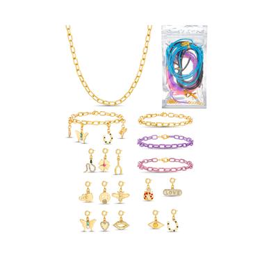 Photo 1 of Steve Madden Good Luck Charms Jewelry Kit - Steve Madden Good Luck Charms Jewelry Kit - Yellow gold alloy, acrylic beads
