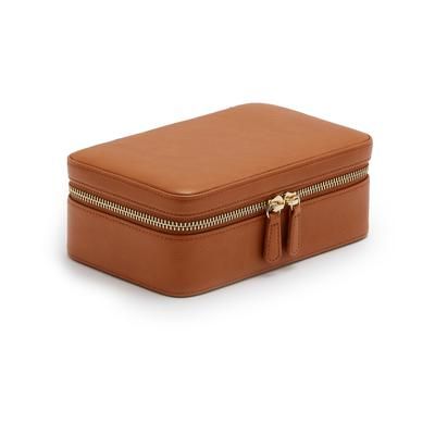 Photo 1 of Wolf Designs Rectangular Zip Jewelry Case - A spacious jewelry case that can store a variety of jewelry pieces, keeping them secure and organized within multiple compartments, and a drawstring pouch. Ideal for a long trip or a short getaway. Removable dra