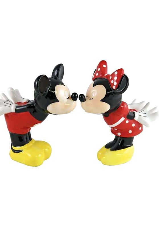 Photo 1 of Disney Kitchen Mickey and Minnie Salt & Pepper Shakers Color: Black/Red  