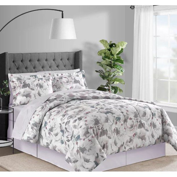 Photo 1 of QUEEN - REVERSIBLE Fairfield Square Collection Sophia Reversible 8-Pc Comforter Sets, Mauve Queen. Fairfield Square Collection Sophia Reversible 8-Pc Comforter Sets, Mauve Queen - Put a full-bloom finish on any bedroom's decor with the beautiful floral-pr