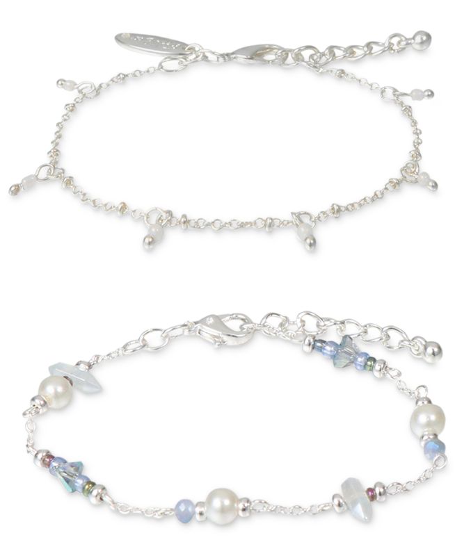 Photo 1 of Style & Co 2-Pc. Set Mixed Bead Link Bracelets, Created for Macy's