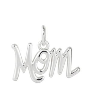 Photo 1 of Fine Silver Plated "Mom" Charm. Tell "mom" how much you love her with this charm from Unwritten. Made special for the Unwritten charm bracelet or chain necklace. Collect one or collect them all! - Silver Plated