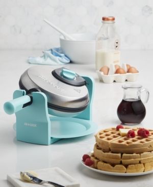 Photo 1 of Art & Cook Waffle Maker. Enjoy freshly-cooked, restaurant-style waffles every morning with Art & Cook's waffle maker. The rotating design ensures even and consistent browning, while a nonstick coating provides easy release of finished waffles. Approx. dim