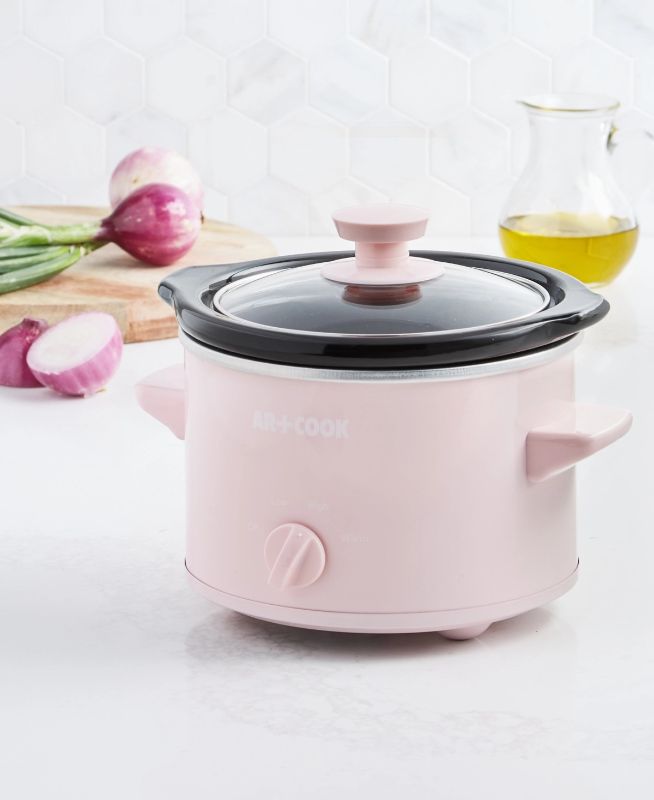 Photo 2 of Art Cook 1.5 QT Multipurpose Slow Cooker - Pink - Perfect for appetizers or small sides, this Art & Cook slow cooker lets you prepare your tasty dish and then keep it warm until serving time. Low, high and warm settings - Power indicator light - Removable