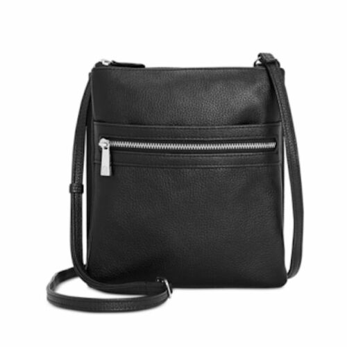 Photo 2 of GIANI BERNINI Dasher pebble leather triple zip women's crossbody organizer BLACK. GIANI BERNINI triple-zip dasher pebble genuine leather women's crossbody organizer bag purse
Carry the essentials in this every-day bag designed by Giani Bernini.
Solid blac