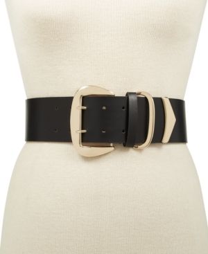 Photo 1 of Size S/M - Inc International Concepts Oversized-Buckle Stretch Belt, Created for Macy's