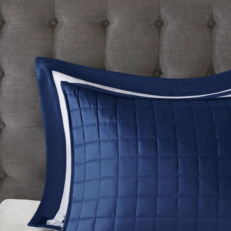 Photo 5 of Size FULL/QUEEN Keep your bed stylish and comfortable in any weather with this Heritage comforter set, featuring a quilted coverlet which can be used alone in warmer months or combined with the comforter for an extra cozy feel when it gets cold. Set inclu