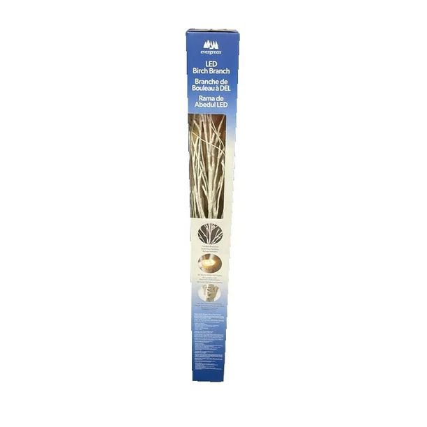 Photo 2 of Evergreen 39" LED White Birch Branches with Batteries, Pack of 2 INSIDE 1 BOX. Birch Branches is an eye-catching accent for any season. Each is studded with 20 warm white LED lights on flexible branches that offer a rustic, natural appeal.These branches o