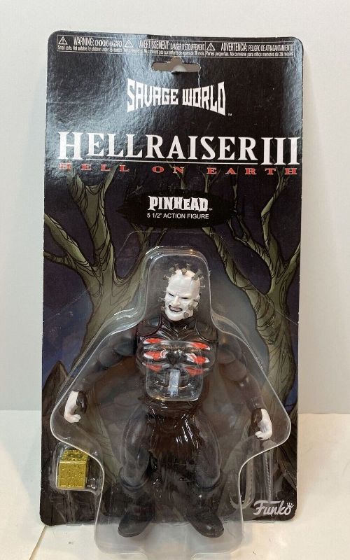 Photo 1 of RARE - HELLRAISER III PINHEAD SAVAGE WORLD HELL ON EARTH NEW 5 1/2 ACTION FIGURE