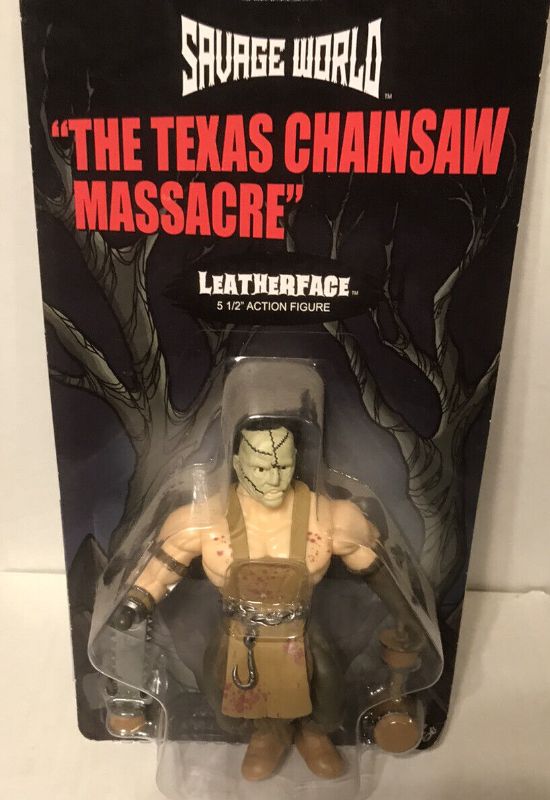 Photo 3 of Rare - Funko Savage World Action Figure Leatherface Texas Massacre 51/2 Action Figure 