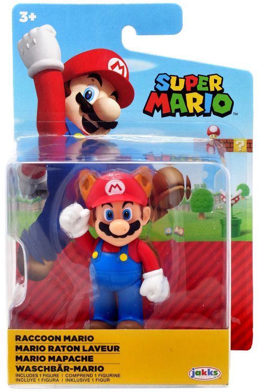 Photo 1 of SUPER MARIO Racoon Mario 2.5" Collectible Toy Action Figure