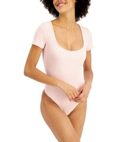 Photo 1 of SIZE SMALL - With a comfy scoop neck and short sleeves, Jenni sets you up for versatile style and total comfort with this ribbed stretch cotton bodysuit.
Coverage: Thong; little to no back coverage, Created for Macy's, Closure: Snap closure.