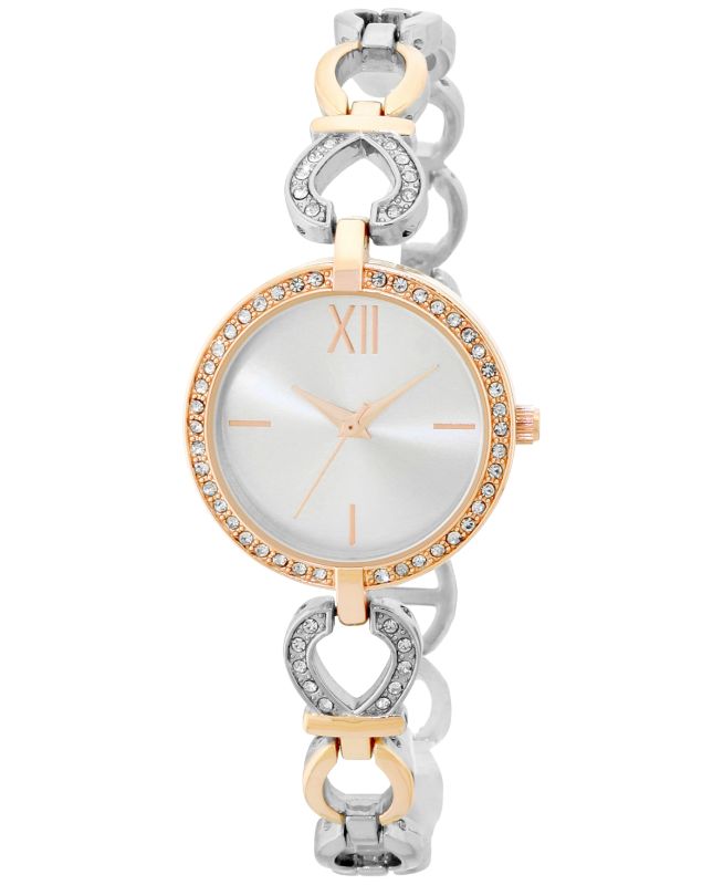 Photo 1 of Charter Club Two-Tone Crystal Bracelet Watch 30mm, Created for Macy's. Gift Box Included!