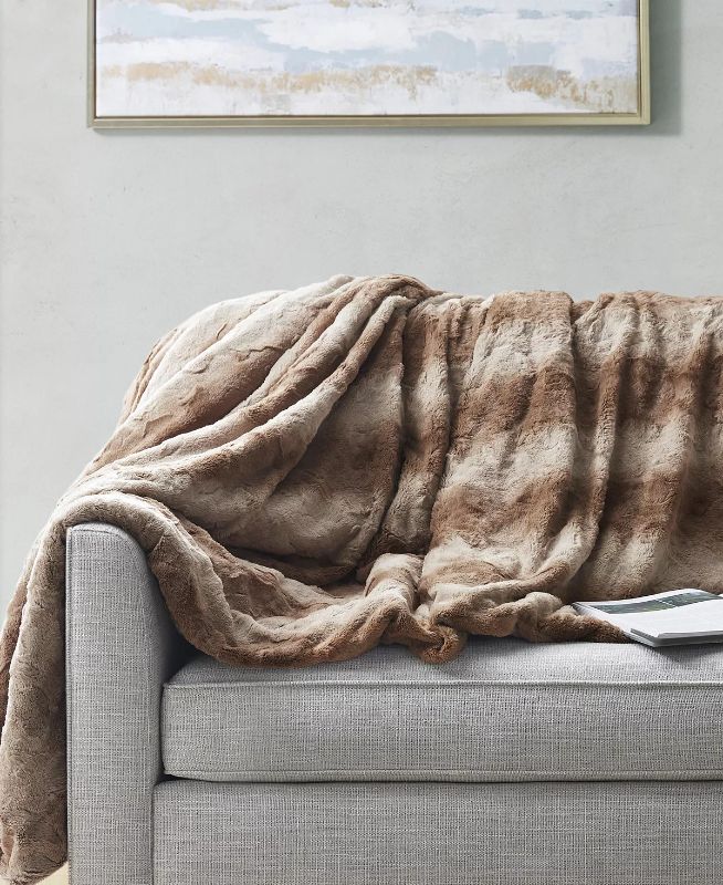 Photo 1 of BEAUTYREST Zuri Faux-Fur Weighted Blanket, 18lbs. 60 X 70. The Beautyrest Zuri weighted faux fur blanket provides luxurious comfort, while also making you feel safe and secure. This weighted blanket features a soft faux fur cover, for a glamorous look. Pr