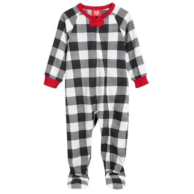 Photo 1 of SIZE 6-9 MONTH - Matching Baby Thermal Waffle Buffalo Check Footie One-Piece, Created for Macy's - Christmas - Holidays -
