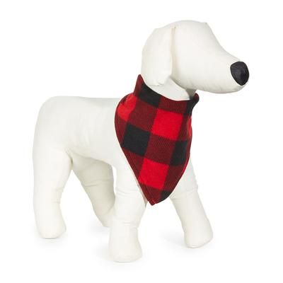 Photo 1 of SIZE L / XL - Matching Pet Red Check Family Pajamas Bandana, Created for Macy's - Christmas - Holidays