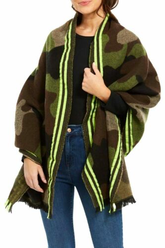 Photo 1 of  DKNY CAMO Printed Rectangular OVERSIZED Blanket Scarf