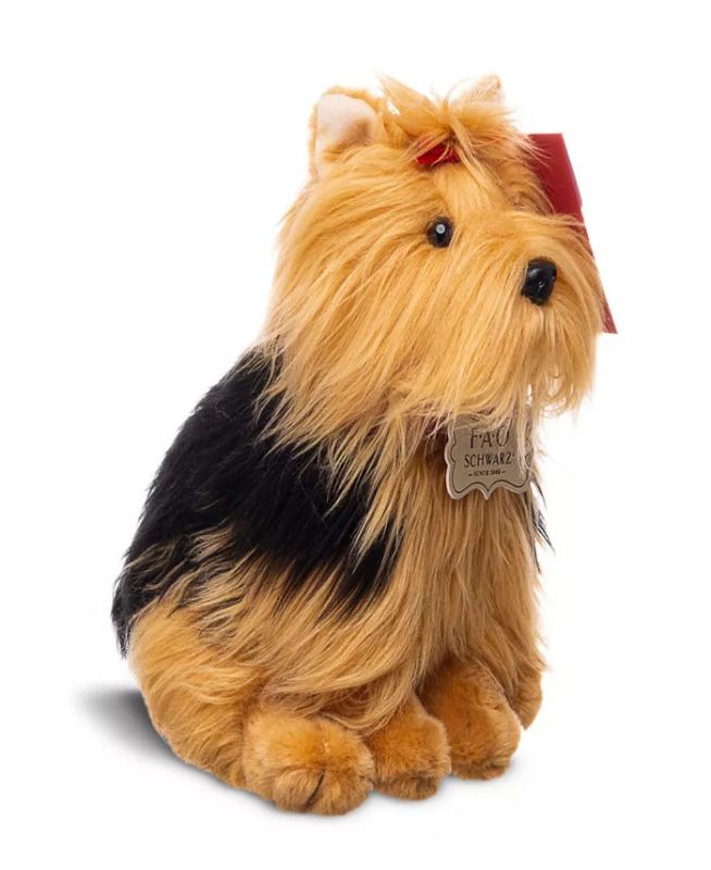 Photo 1 of FAO SCHWARZ Puppy Floppy Yorkie Stuffed Animal Plush Toy