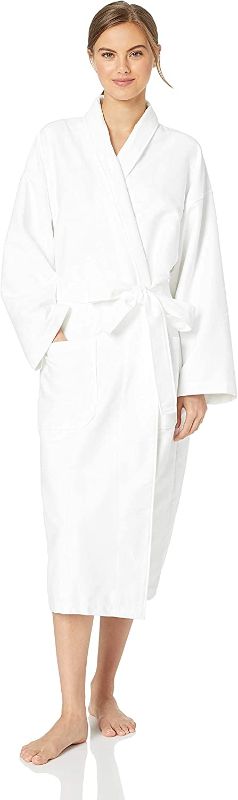 Photo 1 of SIZE S Naked Weekend Sleep Robe White 
Side Pockets- Belt closure- Cotton Blend