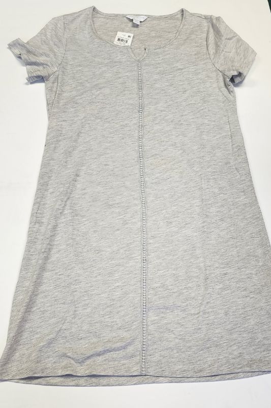 Photo 1 of SIZE XS CHARTER CLUB INTIMATE WOMEN'S SLEEPSHIRT SHORT SLEEVE GREY