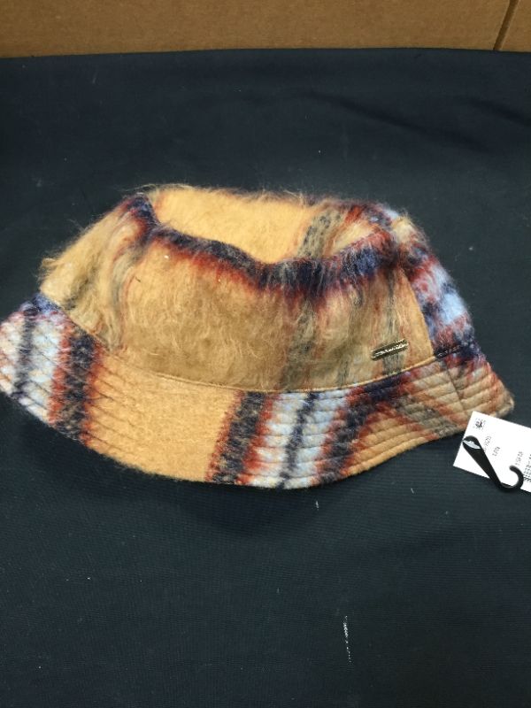 Photo 2 of Steve Madden Women's Logo Plate Brushed Bucket Hat Tan