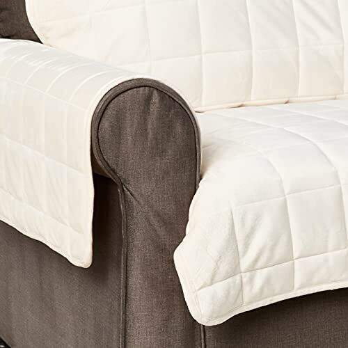 Photo 1 of SUREFIT LOVESEAT FURNITURE COVER IVORY (UP TO 52" WIDE)