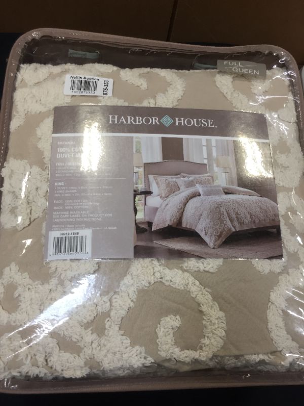 Photo 2 of Harbor House 100% Cotton Duvet Mini Set - Trendy Tufted Textured Design, All Season Cozy Bedding Modern Comforter Cover, Matching Shams,