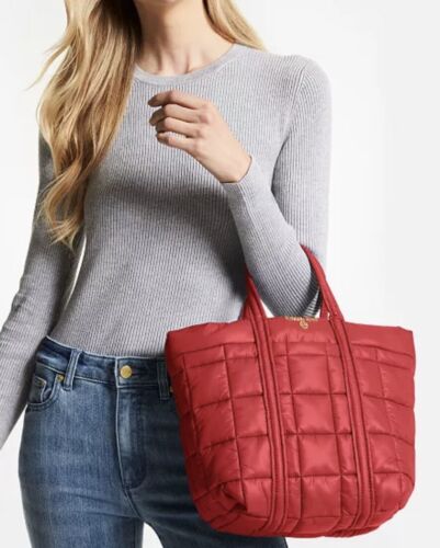 Photo 1 of MICHAEL Michael Kors Stirling Small Grab Tote Red