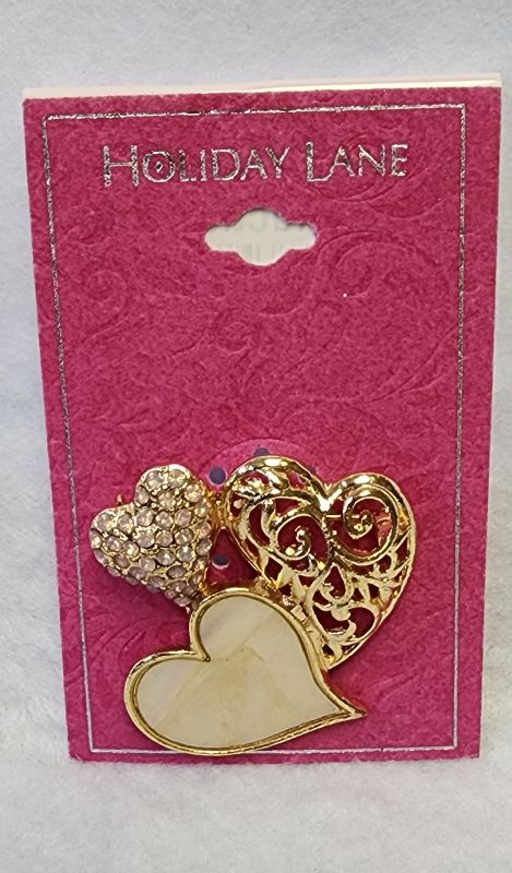 Photo 1 of HOLIDAY LANE Gold-Tone Pavé Heart, Created for Macy's