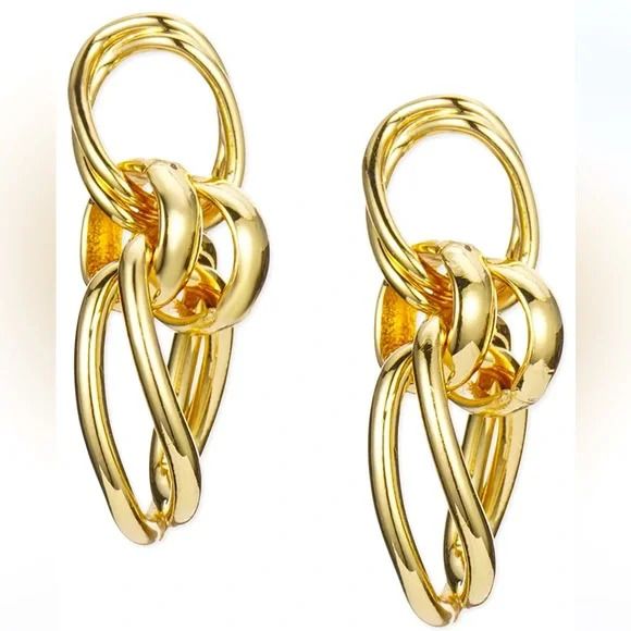 Photo 1 of Charter Club Gold-Tone Large Chain Link Drop Earrings
