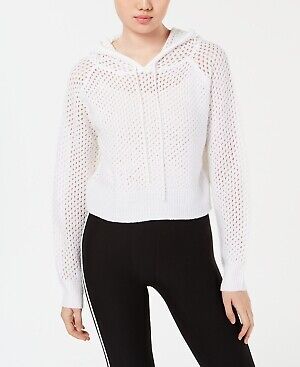 Photo 1 of SIZE JUNIORS M Planet Gold by Golden Touch Knit Mesh Cropped Hoodie