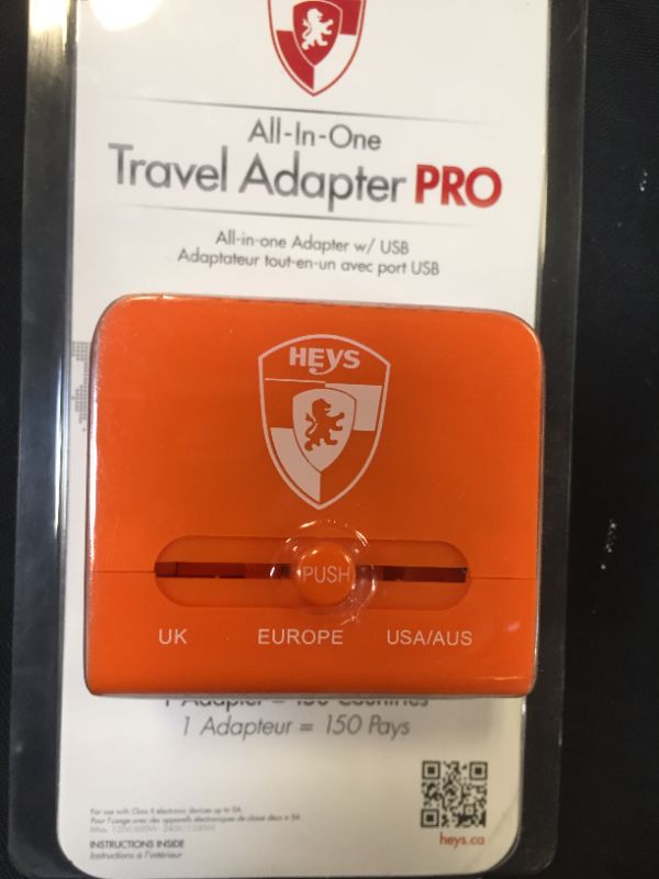 Photo 2 of HEYS ALL IN ONE TRAVEL ADAPTER PRO W/ USB - 1 ADAPTER = 150 COUNTRIES