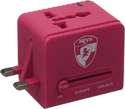 Photo 1 of HEYS ALL IN ONE TRAVEL ADAPTER PRO W/ USB - 1 ADAPTER = 150 COUNTRIES