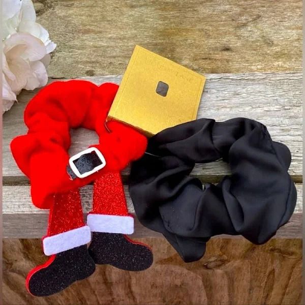 Photo 1 of Holiday Lane Accessories | Holiday Lane Santa Themed Scrunchies