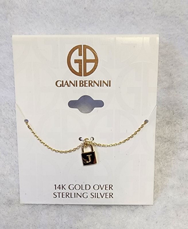 Photo 1 of GIANI BERNINI 14K GOLD OVER STERLING SILVER INITIAL J 