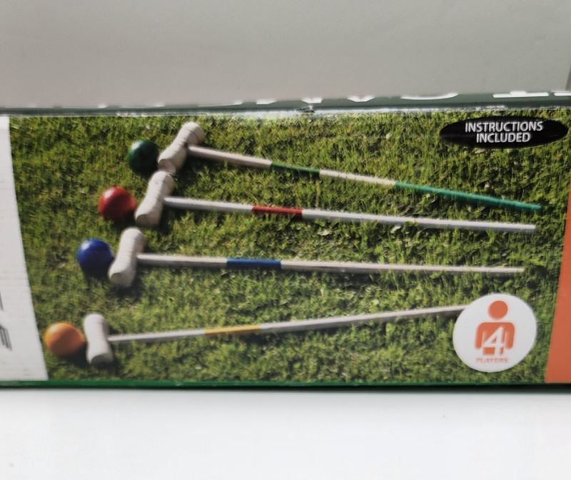 Photo 2 of CROQUET GAME SET (4 PLAYERS)
INCLUDES 9 WICKETS 4 CROQUET MALLETS AND 4 BALLS- 