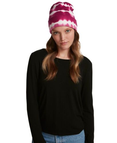 Photo 1 of STEVE MADDEN Women's Beanie Hat Tie Dyed Magenta Color