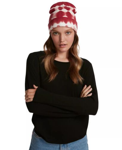 Photo 1 of Steve Madden Women's Dark Wine Tie Dyed Beanie