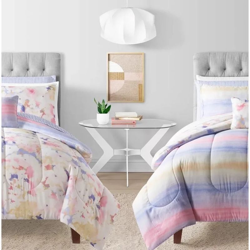 Photo 1 of SUNHAM Alice 12-Pc. Reversible QUEEN Comforter bedding Set
Includes: Reversible comforter, 2 reversible shams, solid sheet set (4pc set), printed sheet set (4pc set) and Decorative pillow