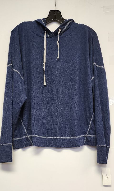 Photo 1 of SIZE L ALFANI INTIMATES HOODED LOUNGE/PJ TOP BLUE