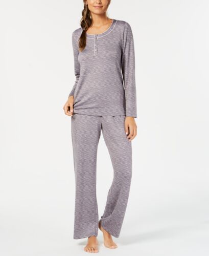 Photo 1 of SIZE XL Charter Club Women's Soft Knit 2 pc Pajama Set Gray Shark