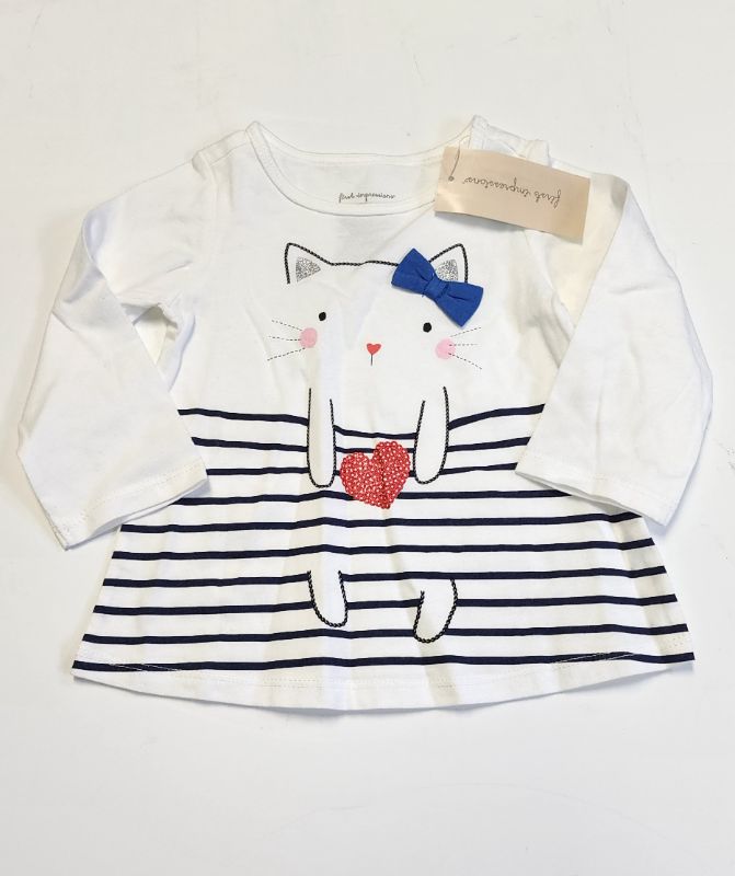 Photo 1 of 3-6 M FIRST IMPRESSIONS BABY GIRL LONG SLEEVE TOP 100% COTTON