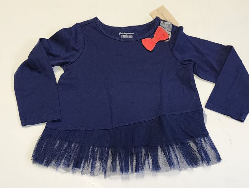 Photo 1 of 3-6 M FIRST IMPRESSIONS BABY GIRL LONG SLEEVE TOP 100% COTTON