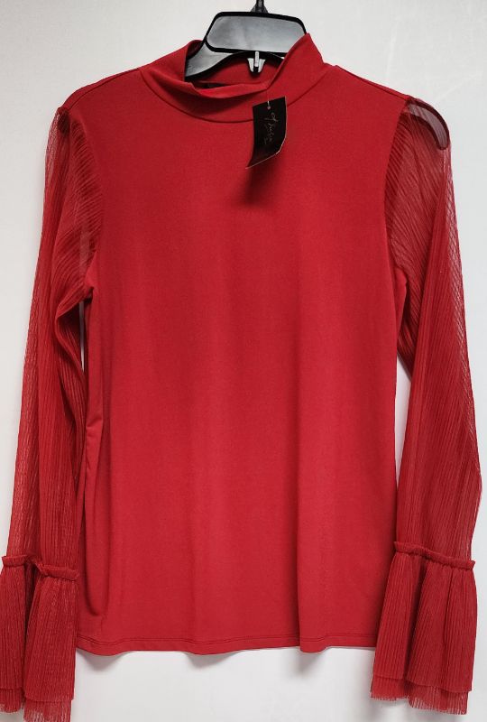 Photo 1 of SIZE M THALIA SODI WOMEN'S RED LONG SLEEVE TOP