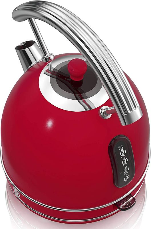 Photo 2 of Swan Retro Dome Tea Kettle, Salton Retro Dome Kettle 1.7 L - Red - The 1.7 litre Jug Kettle from iconic housewares brand Swan is perfect for those who like to be a little more classic with their interior design choices. Chic and stylish, this appliance is