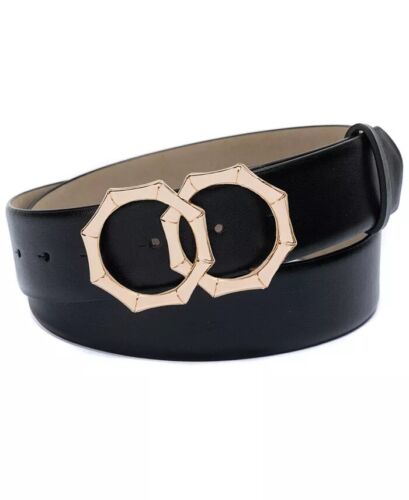 Photo 1 of COLOR *NAVY BLUE* SIZE L Inc International Concepts Double-Circle Bamboo-Buckle Belt BLUE
