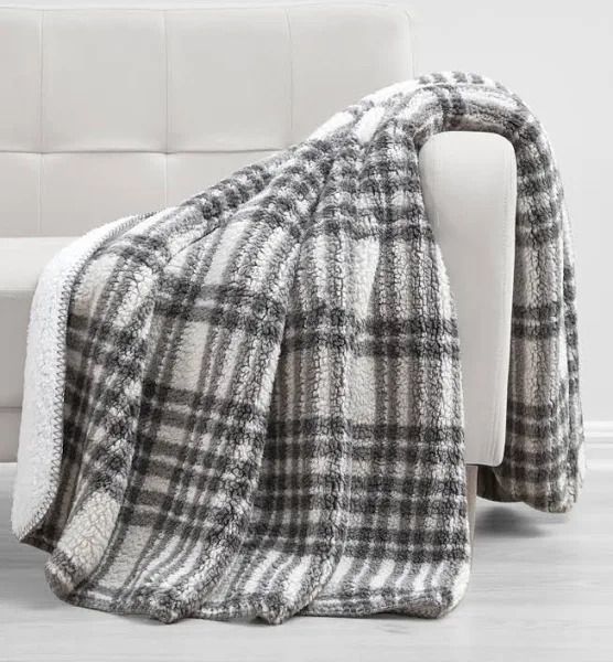 Photo 1 of Birch Trail Bedding Company Sherpa Throw. Wrap yourself in warmth and comfort with this stylish throw by Birch Trails. Crafted from soft and cozy Sherpa fabric for ultimate relaxation. This throw is conveniently